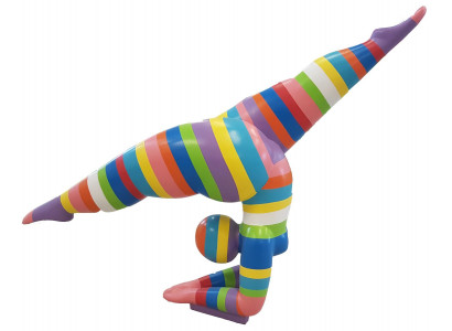 Design Figuren Skulpturen Moderne Abstrakte Skulptur Frau Akrobatin Dekoration