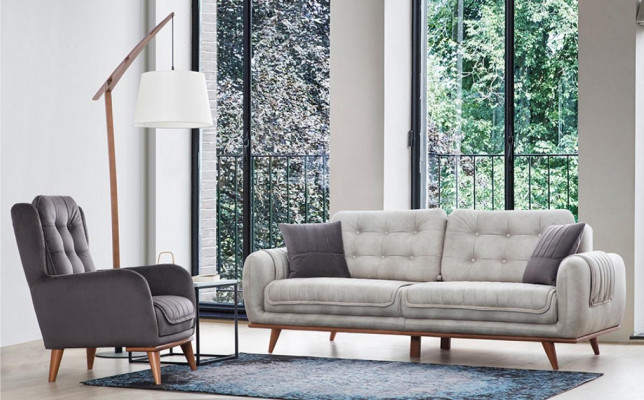 Chesterfield Sessel Relax Club Sofa Einsitzer Couch Polster Möbel Braun