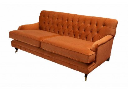 Dreisitzer Sofa 3 Sitz Stoff Chesterfield Modern Design Wohnzimmer Couch