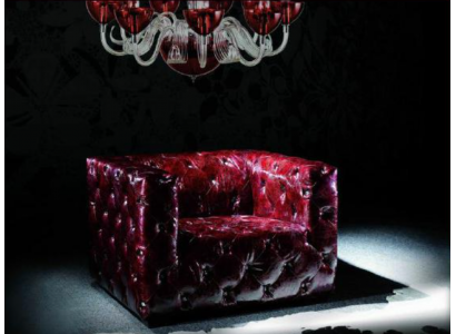Chesterfield Sessel Ledersofa Luxus Sessel Bordeaux Clubsessel Neu