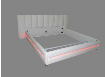 Leder Design Bett Doppel Luxus Ehe Modernes Hotel Gestell Schlaf Zimmer