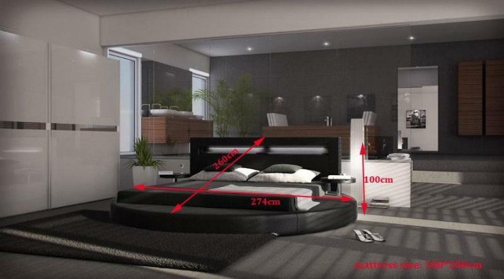 Rundes Bett Design Betten Polsterbett Rundbett Polster Round 