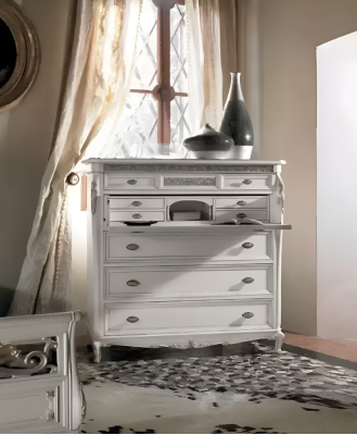 Kommode Luxus Kommoden Wohnzimmer Holz Klassischе Design Weiß Neu