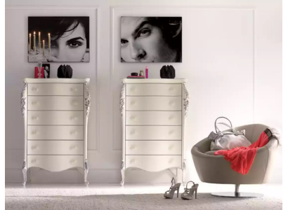 Kommode Schrank Holz Möbel Sideboard Italienische Stil Einrichtung Neu