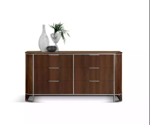 Kommode Sideboard Highboard Schrank Design Holz Braun Sideboard Neu