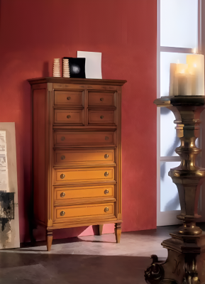 Kommode Sideboard Kommoden 9 Schubladen Klassisch Hochschrank Holz Neu
