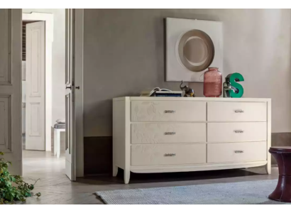 Kommode Wohnzimmer Design Sideboard Stil Modern neu Luxus Weiß