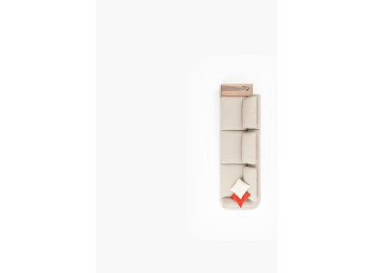 Bequemes 5-Sitzer Sofa in schlichtem Beige und modernem Design
