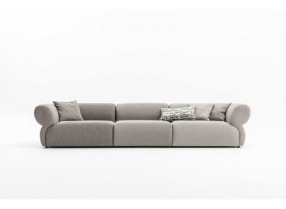Großes 5-Sitzer Stoffsofa mit Premium-Textilbezug im modernen Stil
