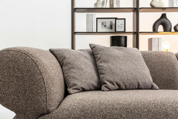 Sofa Luxus 3 Sitzer Grau Polstersofa Wohnzimmer Dreisitzer Couchen 250cm
