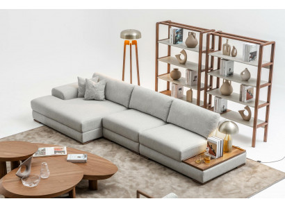Sofa Couch Polster Möbel Wohnlandschaft Grau Eckgarnitur Weiche Couchen