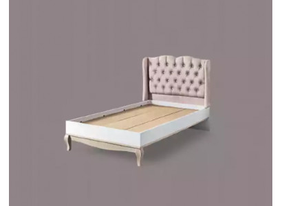 Bettdesign Chesterfield Jugendbett Holzmöbel mit weicher Polsterung 120x200cm