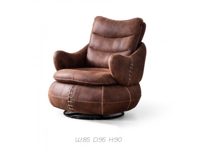 Sessel Sitz Klassisch Design Wohnzimmer Polster Einsitzer Leder Stil Möbel Luxus