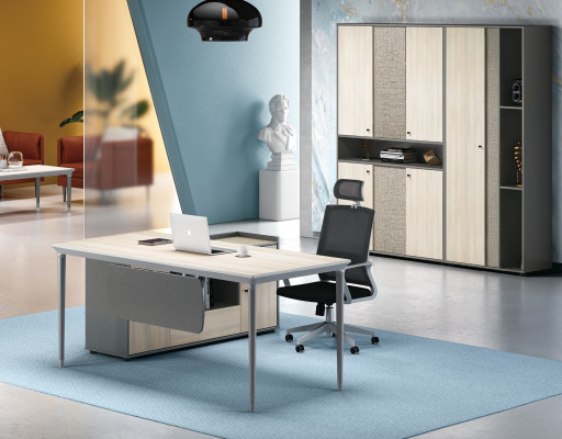 Schreibtisch  Aktenschrank Büro Einrichtung Möbel Schreibtische Tische 2tlg.Set