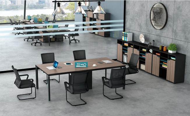 Konferenztisch Büro Chef Zimmer Möbel Design Schreibtische Praxis