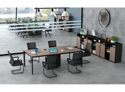 Konferenztisch Büro Chef Zimmer Möbel Design Schreibtische Praxis
