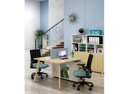 Schreibtisch workstation tisch 2 arbeitsplätze counter holz tische büro möbel