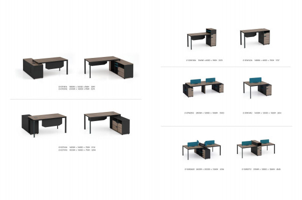 Schreibtisch mit Regal Home Office Büroeinrichtung Deko Möbel Schreibtisch
