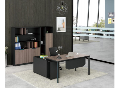 Home Office Schreibtisch mit Regal Büroeinrichtung Möbel Schreibtisch