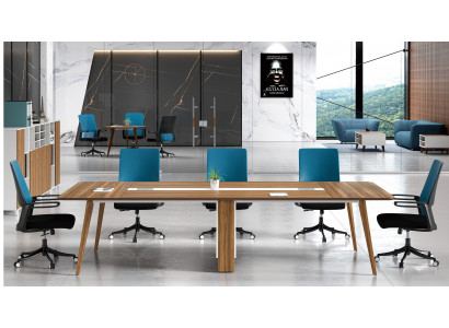 Konferenztisch Modern Büro Tische Besprechungstisch Meeting 320cm