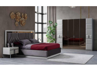 Design Schlafzimmer Möbel Kleiderschrank Set Bett Komplette Einrichtung 4tlg.