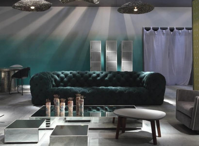 Chesterfield Viersitzer XXL Luxuriöses Lounge Clubsofa für Exklusiven