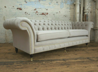 Sofa 4 Sitzer xxl Couch Sitz Polster Sofas Couchen Chesterfield Design 