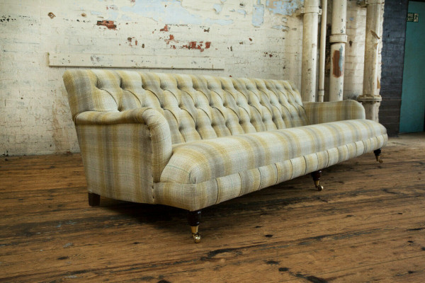 Chesterfield Polster Sofas Design Textil Sofa 4 Sitzer Sofa Luxus Design Couch