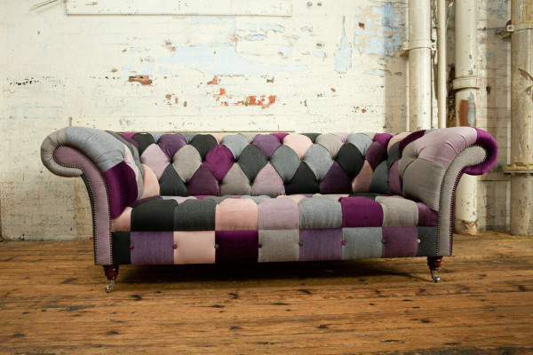 Design 3-Sitzer Polstersofa Couch Textil Clubsofa Luxus Sitzmöbel