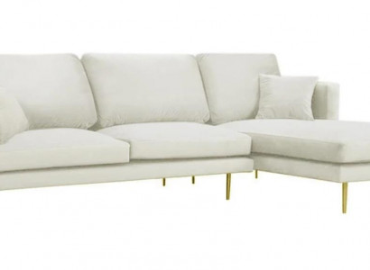 Eleganz in Weiß für Ihr exklusives Designer Sofa im luxuriösen L-Form Stil
