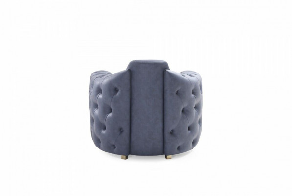 Italienische Disign Sofa 2x Einsitzer Couch Set 1+1 Sitz Polster Set Chesterfield Neu