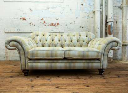 Chesterfield Sofa 2 Sitzer Design Sofas Polster Couchen Leder Relax Zweisitzer