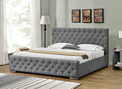 Chesterfield Bett Design Schlafzimmer Englische Betten 200x200cm Textil Polster