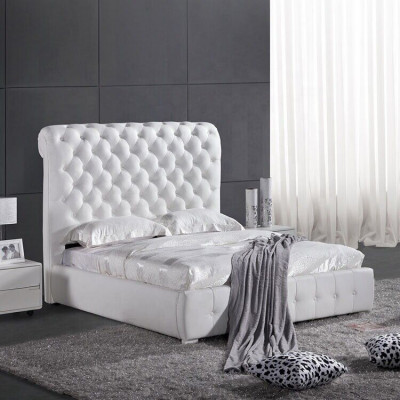 Chesterfield Maßanfertigung Farbe wählbar Bett Doppel Betten Lila Braun Beige