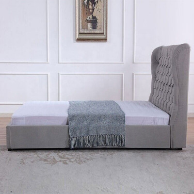 Bett Chesterfield Polsterbett Luxus Schlafzimmer Design Betten Textil Leder Neu