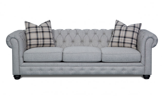 Chesterfield Sofagarnitur Sofa Couch Polster 3+1 Sitzer Leder Couchen Textil Neu