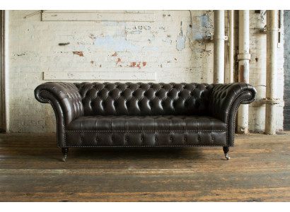 Chesterfield Stoffsofa Ledersofa Sofa Couch Polster Wohnzimmer Maßanfertigung