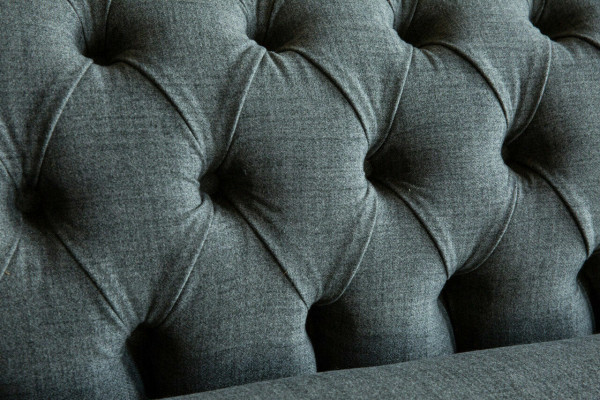Chesterfield Sofa Couch Polster Sofas Couchen Viersitzer Stoff 265cm Sitzpolster
