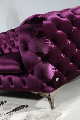 XXL Big Sofa Couch Chesterfield 3 Sitzer Polster Couchen Sitz Drei Textil Stoff