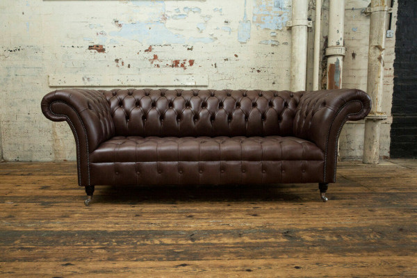 Braunes Chesterfield Sofa Luxus Couch Designer Polster Sofa