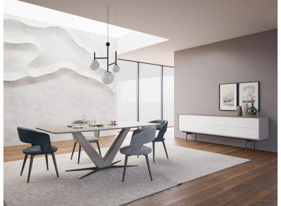  Esszimmer Design Komplett Esstisch Design Einrichtung Sideboard Set Stühle 4x