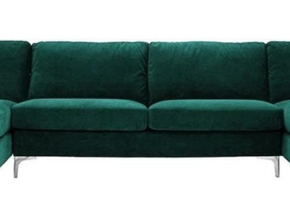 Grünes U-Form Ecksofa Wohnlandschaft Couch Eckgarnitur Design