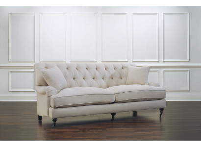 Moderner Weißer Chesterfield Dreisitzer Luxus 3-Sitzer Couch