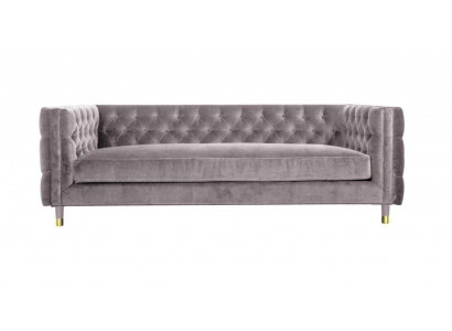 Chesterfield Sofa Taupe Möbel 4 sitzer Neu xxl Big Textil Stoff Couchen Polster