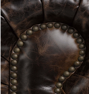 Moderner Schwarzer Chesterfield Dreisitzer Wohnzimmer Luxus Sofa