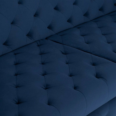 Stilvoller Blauer Chesterfield 3-Sitzer Wohnzimmer Luxus Couch