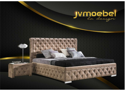 Bett 2x Nachttisch 3 tlg. Schlafzimmer Set Luxus Design Möbel Modern Betten Neu