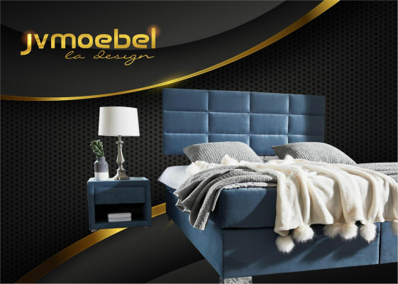 Luxus Boxspring Bett 140 160 180 x 200cm Betten Doppel Schlafzimmer Möbel Stoff