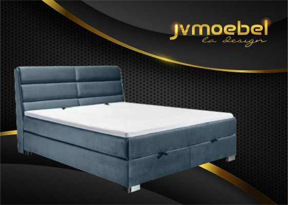 Schlafzimmer Luxus Boxspring Bett Betten Doppel Möbel Stoff 140 160 180 x 200cm