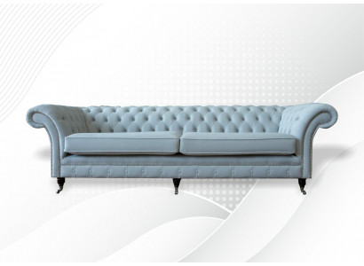 Polster Sofas Design Luxus Couch Sofa 4 er Stoff Couchen Viersitzer Samt Neu